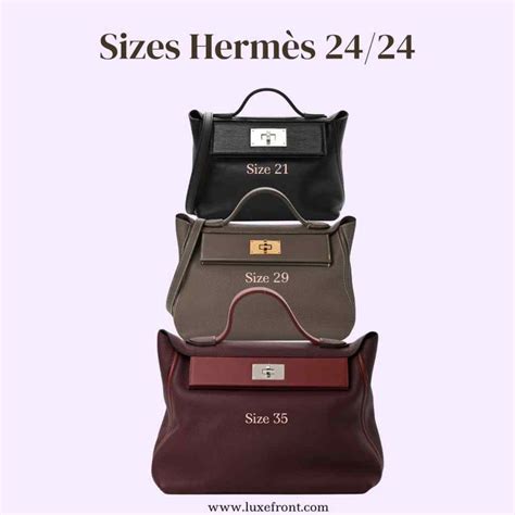 hermes 2424 sizes